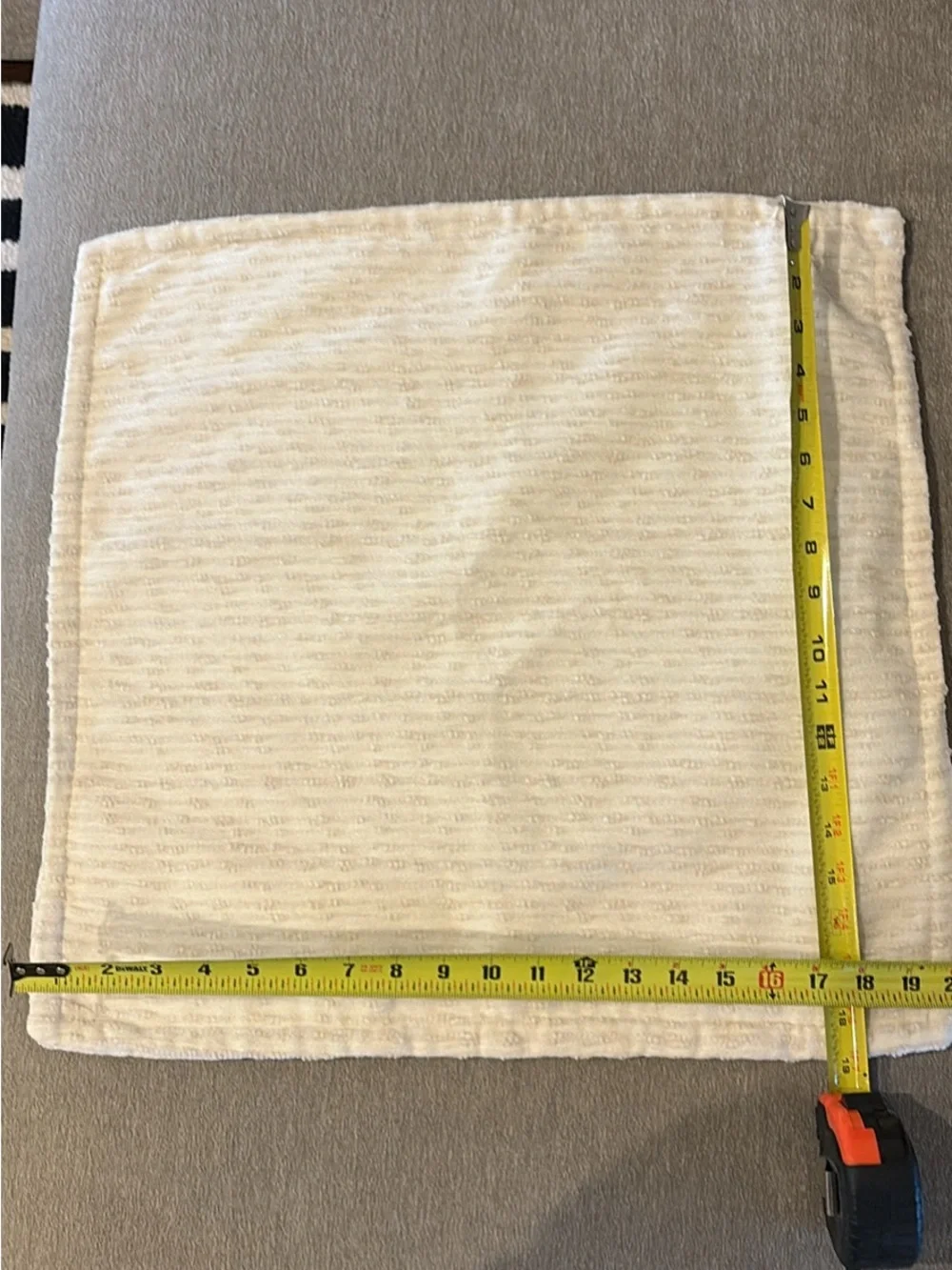 Neutral Cream Textured Square Cloth